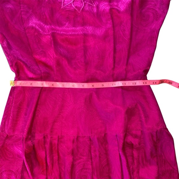 Nancy Johnson Vintage Silk Dress Size 8 - Picture 7 of 10